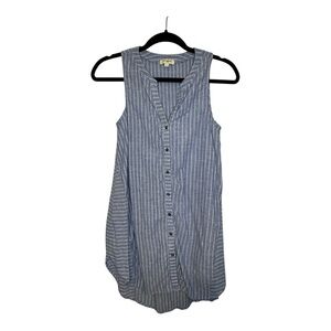 Umgee Blue and White Striped Top